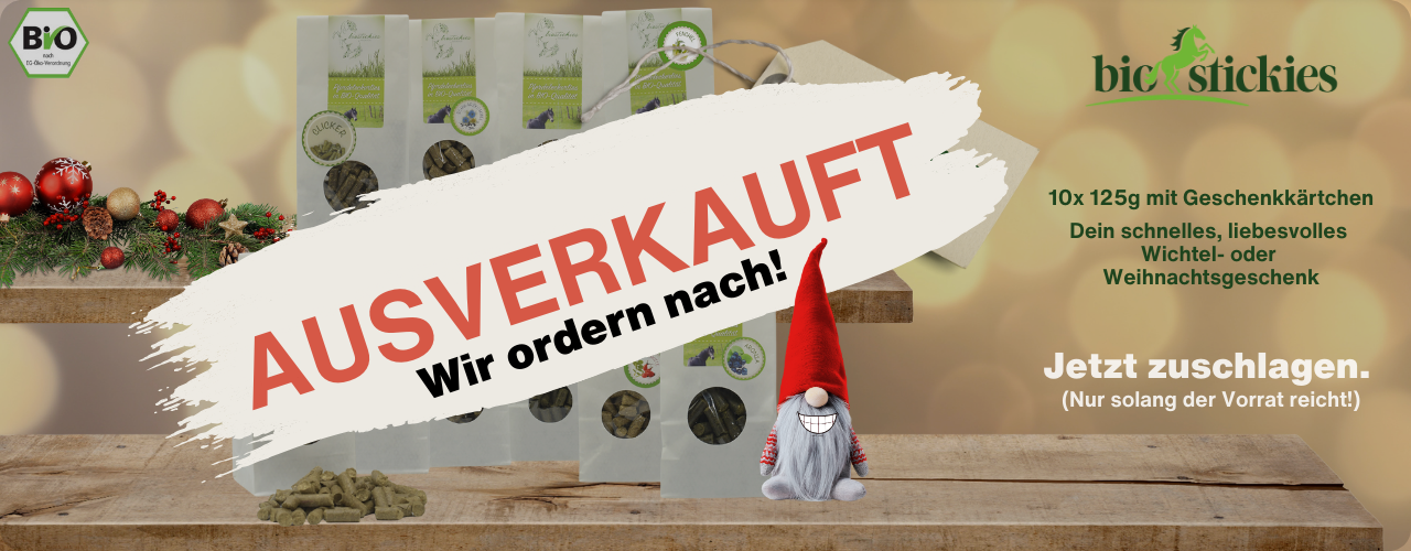 biostickies Weihnachtsaktion - 10x125g mit Geschenkk&auml;rtchen